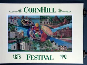 Corn Hill Arts Festival Rochester NY 1992 Poster Print Martha Leonard - Picture 1 of 1
