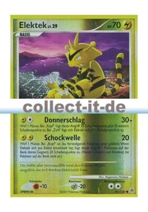 Pokemon Diamant & Perl 81/130 - Elektek - Reverse Holo Deutsch - Bild 1 von 1
