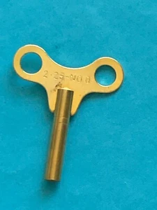 Uhrenschlüssel Schlüssel Aufziehschlüssel Nr. 0 Vierkant 2,25 mm Messing - Bild 1 von 1