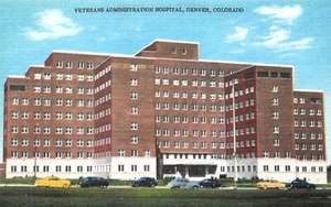 H1445 DENVER, CO. POSTCARD , V.A. HOSPITAL - Picture 1 of 2