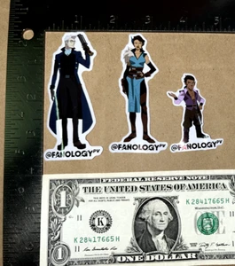 [Lot of 3] Legend Of Vox Machina Stickers 2022 NYCC Percy Vex Scanlan (Set E) - Picture 1 of 1