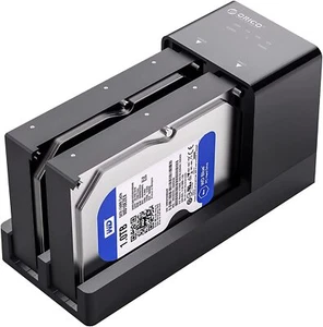 ORICO 2 Bay Hard Drive Docking Station USB3.0 Enclosure for 2.5/3.5in HDD SSD - Picture 1 of 7