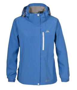 Trespass TP75 Ladies Tres-Shield Waterproof Adriana Jacket, Blue, Size Med - New - Picture 1 of 2