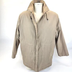 London Fog Limited Edition Mens Jacket Coat 1XL Xtra Large Suede Leather Hood - Picture 1 of 3