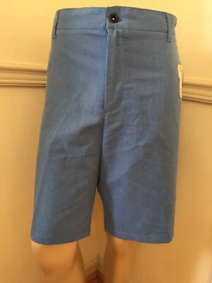 NUEVO CON ETIQUETAS Tela Flexible Glory Desteñida Para Hombre 4 Bolsillos Bonito Paseo Corto Azul Medidas. 44 X10,5  Foto 1 de 4