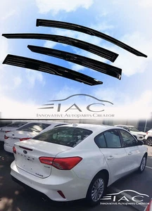 For Ford Focus 19-25 Sedan Mugen Window Visor Vent Shade Rain Guard Door Visor - Picture 1 of 6