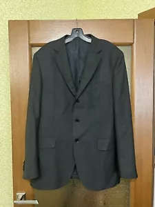 RARE BOGLIOLI 100% WOOL MENS CLASSIC GRAY SOLID BRUTAL BLAZER JACKET SIZE 54 - Picture 1 of 8