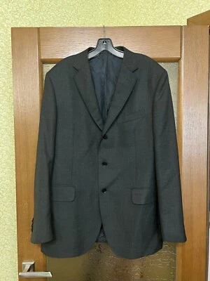 RARE BOGLIOLI 100% WOOL MENS CLASSIC GRAY SOLID BRUTAL BLAZER JACKET SIZE 54 - Image 1 of 4