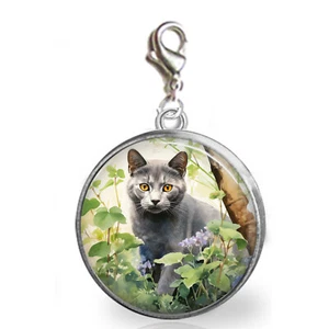 Cartera con clip para gato azul ruso con cremallera tirón Furbaby PurrBaby mamá regalo - Imagen 1 de 2