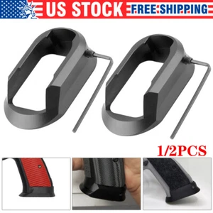 For CZ 75 SP-01 75B 85 85B 85 Combat Aluminum MAGWELL 1/2PCS Black - Picture 1 of 11