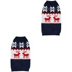 2 Pc Winterbekleidung Für Haustiere Acrylic Fibers Pet Clothes Sweater