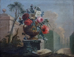 Blumen in einem Park Francesco Lavagna 1684 Italien Barock - Bild 1 von 9