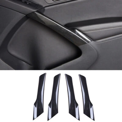 For Volkswagen Tiguan 2010-2016 Carbon Fiber Interior Door Armrest Strip Cover - image 1 of 4