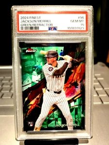 2024 Finest #27/75 Jackson Merrill Green Ref. #96 Gem Mt. 10 Future " HOF. POP-4 - Imagen 1 de 9