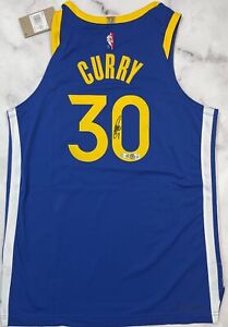 Stephen Steph Curry Autographed Warriors Nike Authentic NBA 75 Jersey BAS