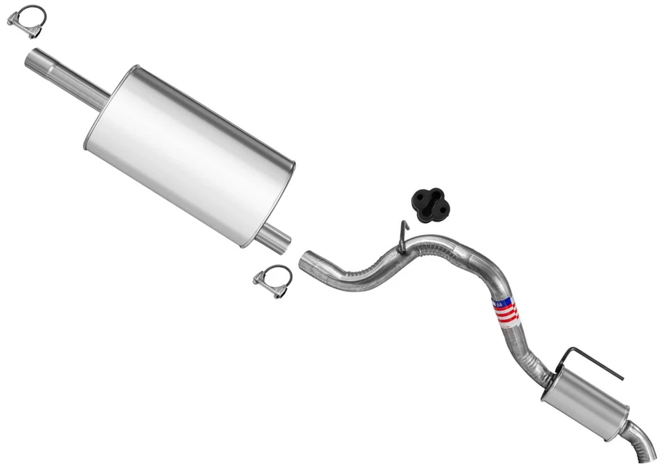 Resonador de tubo trasero silenciador para Jeep Liberty 2008 2009 2012/Nitro 07-11 3,7 L Foto 1 de 4