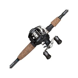 Fishing Rod And Reel Combo Baitcaster Low Profile Adjustable Anti-Reverse Contro