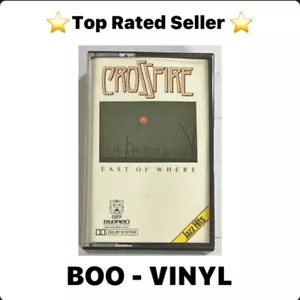 Crossfire East Of Where Cassette Tape 1981 Headfirst Jazz Funk - Picture 1 of 7