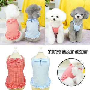 Dog Skirt Pet Dress Cotton Small Dog Princess Dress Chihuahua Puppy Cat Clothes - Picture 1 of 14