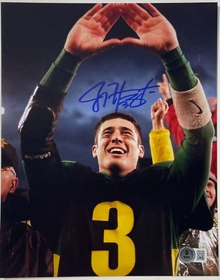 Joey Harrington Signed OREGON DUCKS 8X10 Photo BAS WITNESS COA - Image 1 of 2