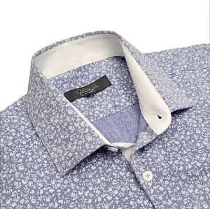 FERNANDO PENA Shirt Short Sleeve Button Men's Shirt Size M, Flower Shirt - Picture 1 of 17