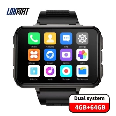 2,4" 4G Smartwatch LOKMAT APPLLP 5 Max Dual Kameras 4GB+64GB Android 10 1500mAh - Bild 1 von 4