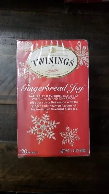 Twinings Té Negro Pan de Jengibre Alegría 20 Unidades Nuevo Sellado Descuento Cantidad Foto 1 de 3