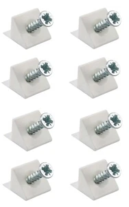 8x Drawer Support Sagging Chest Bottom repair Fixing Mending Plastic Wedge Screw - Picture 1 of 2