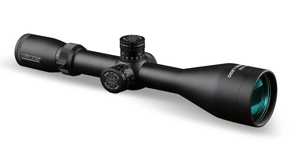 Konus 7181 KonusPro 3-12x 56mm black scope with dual illuminated 30/30 reticle - Image 1 of 2
