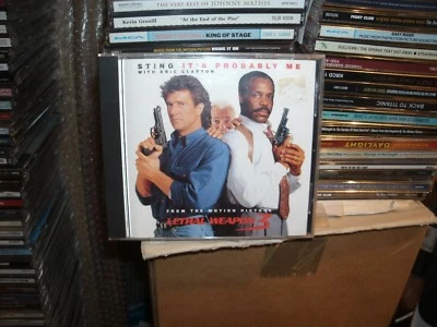 STING,WITH ERIC CLAPTON,ITS PROBABLY ME,LETHAL WEAPON 3,CD SINGLE,SOUNDTRACK - Image 1 of 2