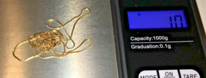 WOMENS NEW 14k YELLOW GOLD FINE NECKLACE BOX CHAIN 18" jewelry 1 GRAM - Picture 1 of 7