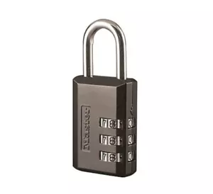 Master Lock 647D Zahlenschloss 3/4" Zoll Bügel.. Schwarz Vorhängeschloss.. Neu  - Bild 1 von 7