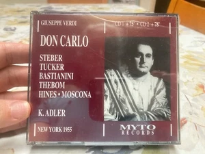Don Carlo Verdi CD Tucker Steber 1955 Live Myto RARE Out of Print Sealed in Box - Picture 1 of 3