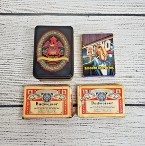 De colección Anheuser Busch-Budweiser-2 Barajas de Cartas Selladas en Lata y Extras - Imagen 1 de 7
