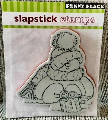 Новый пенни черный сладкий снеговик зажим резиновый штамп - Изображение 1 из 2