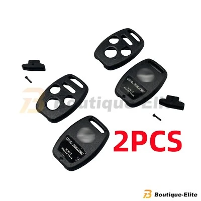 2x Remote Fob Key Case Shell Cover Fits for 2006 Civic Accord CR-V Pilot Insight Foto 1 de 4