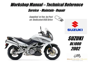 Suzuki DL1000 DL 1000 Service Repair Workshop Manual USB 2002 - Picture 1 of 7