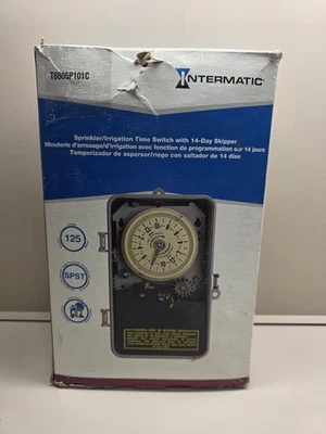 (1) Intermatic T8800 Series, 1/2HP, Indoor/Out Sprinkler Timer, Model T8805P101C - Image 1 of 4