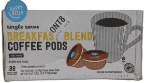 *2026-11-22* Amazon Brand - Happy Belly Breakfast Blend Compostable Coffee Pods - Picture 1 of 5