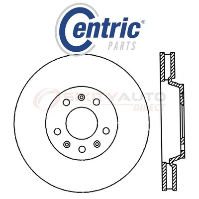 Centric C-TEK Disc Brake Rotor for 2005-2008 Cadillac STS 3.6L 4.4L 4.6L V6 ox Foto 1 de 4