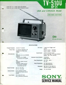 Sony TV-510U Television Electronic Service Manual US SMC-143B/ CAN SMC150B Rev - Picture 1 of 3