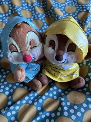 Disney Store Chip & Dale In Raincoats Plush - Image 1 of 3