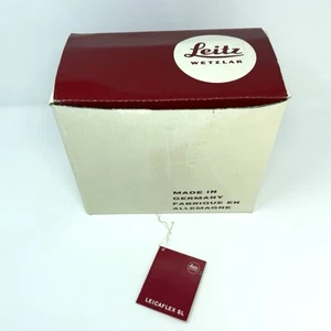 Scatola vuota vintage anni 70 Leitz Wetzlar Leicaflex SL e etichetta pubblicitaria fotocamera - Foto 1 di 12