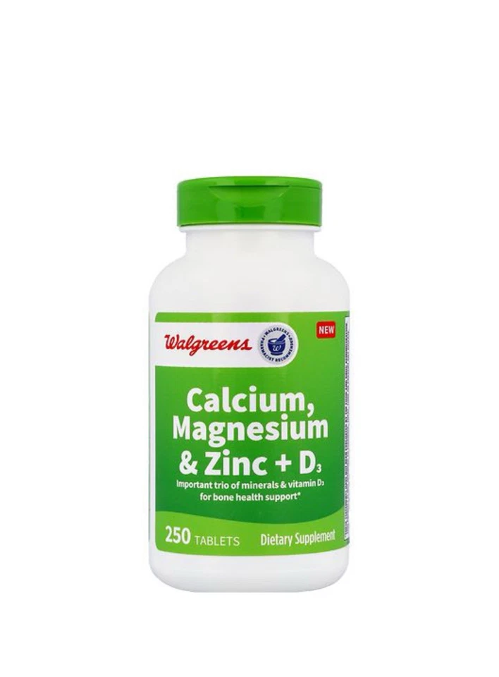 Calcium Magnesium Zinc Vitamin D3 - 250 Tablets - Image 1 of 4