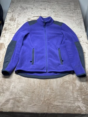 Chaqueta polar LL Bean Polartec cremallera completa para mujer XL púrpura negra manga larga Foto 1 de 4