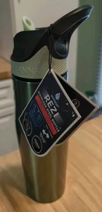 Botella de acero inoxidable Manna Rezi doble pared abatible pajita de silicona nueva con etiquetas 24 OZ - Imagen 1 de 17
