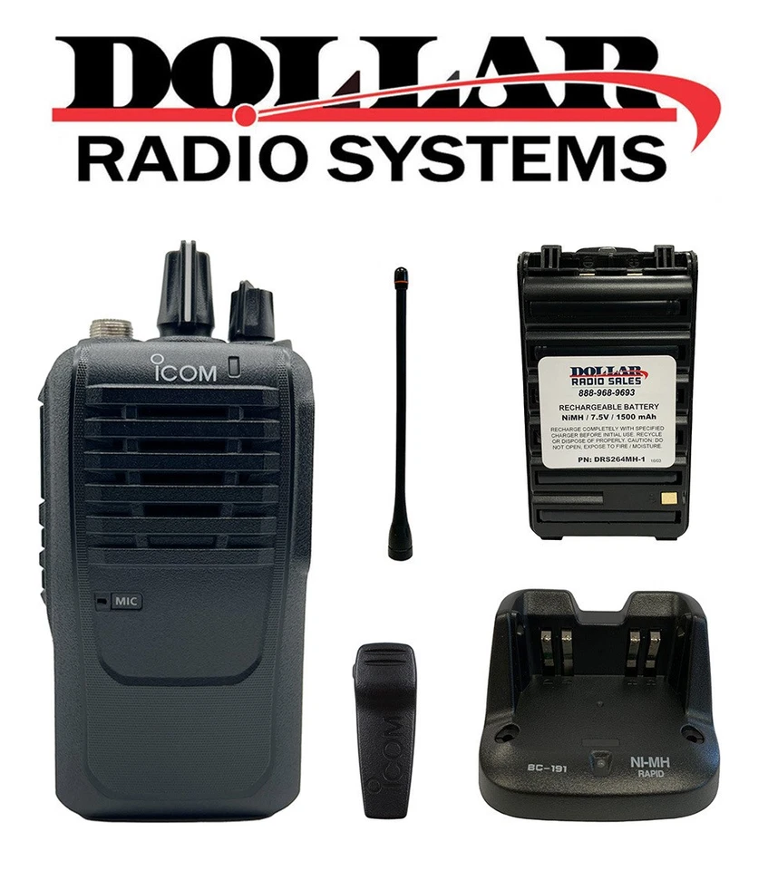 Icom IC-F4001 UHF 400-470Mhz 16Ch 4W Analog Two Way Radio  - Image 1 of 1