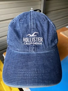 Gorra Hollister California Denim Azul Ajustable NUEVA - Imagen 1 de 8
