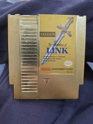 Zelda II: The Adventure of Link Gold NES, 1988 Authentic  - Image 1 of 4