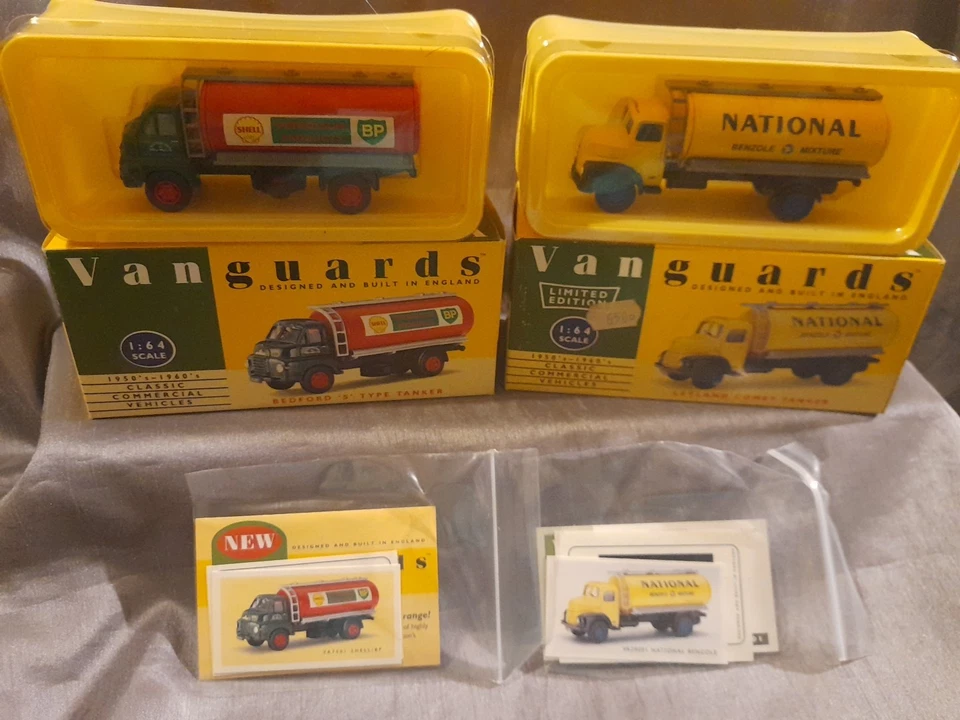 Lledo Vanguards Vehicles 1:64 Scale Shell BP Tanker And National Benzole Tanker - Image 1 of 4